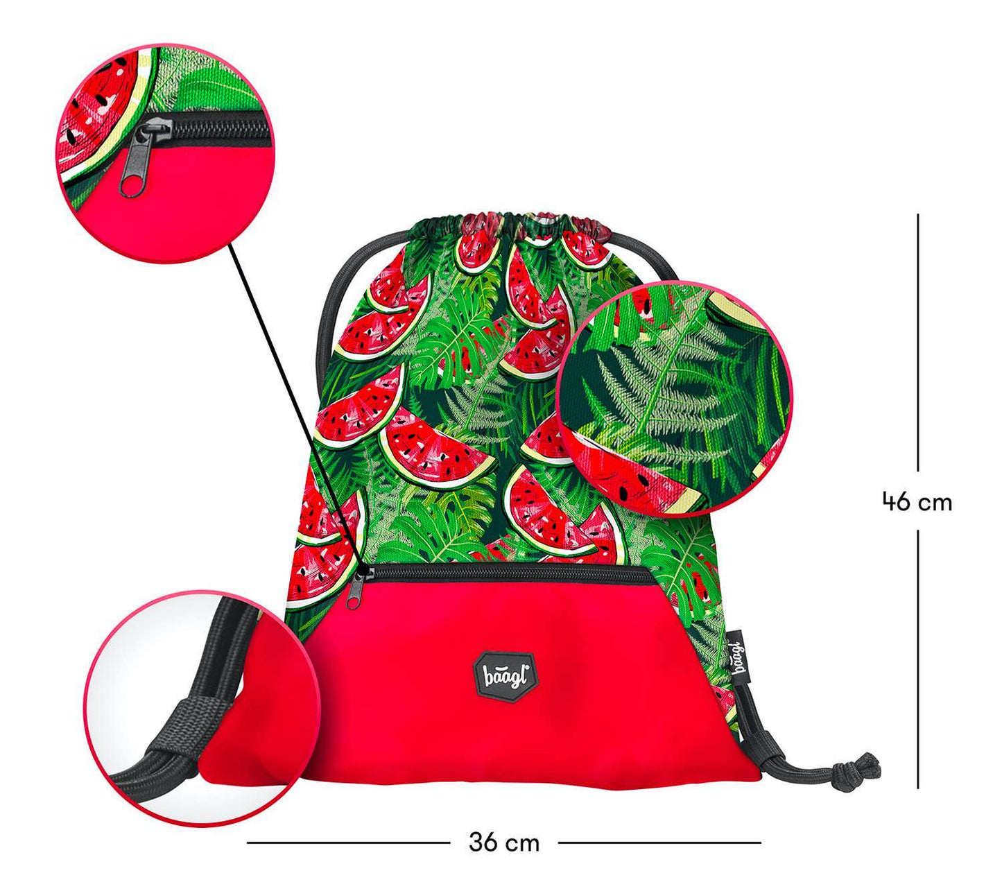 Core Melone Rucksack-Set 3tlg: Rucksack, Federmäppchen, Turnbeutel