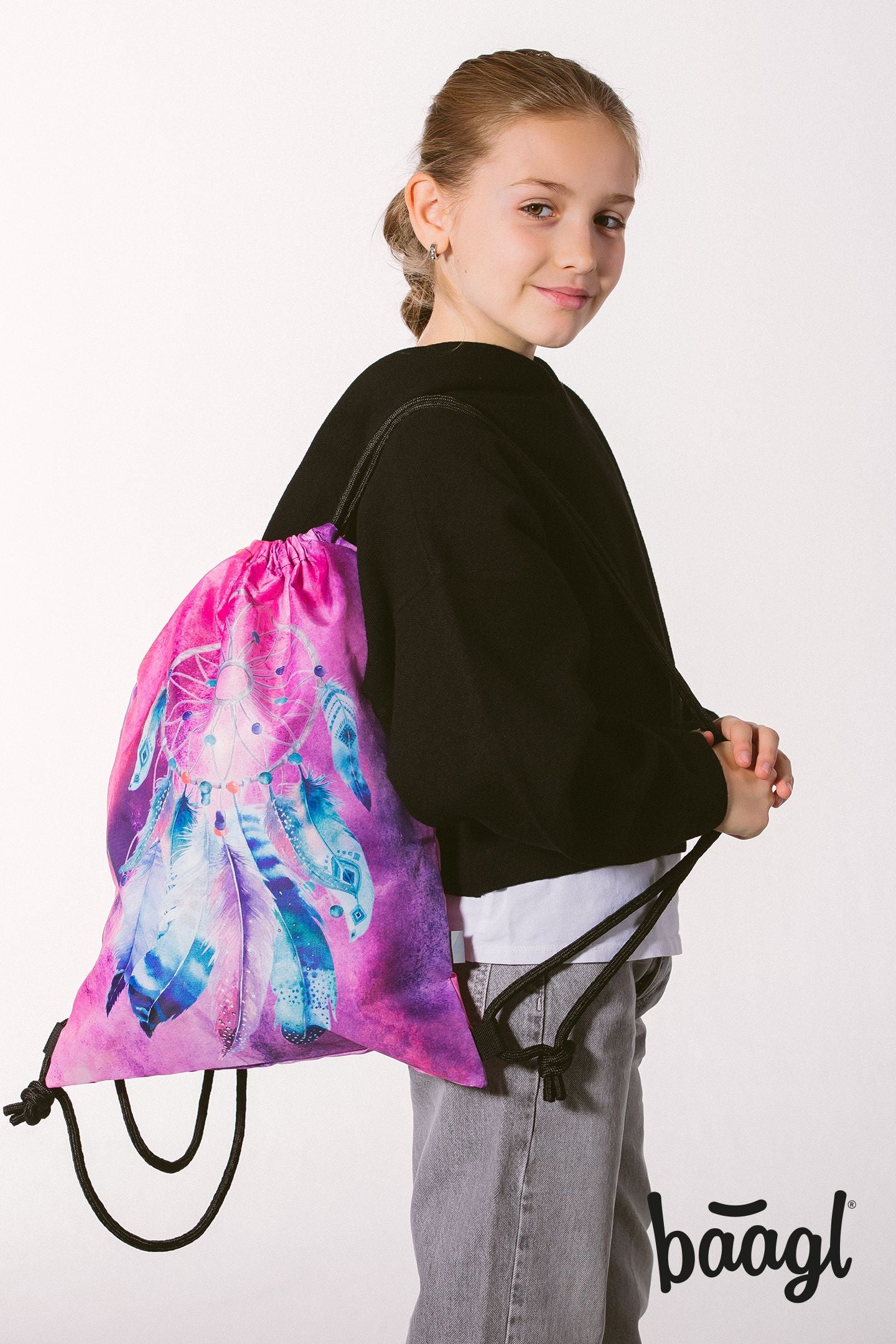 Turnbeutel Traumfänger Rosa