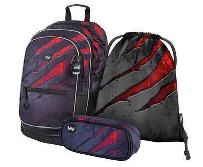 Core Lava Rucksack-Set 3tlg: Rucksack, Federmäppchen, Turnbeutel