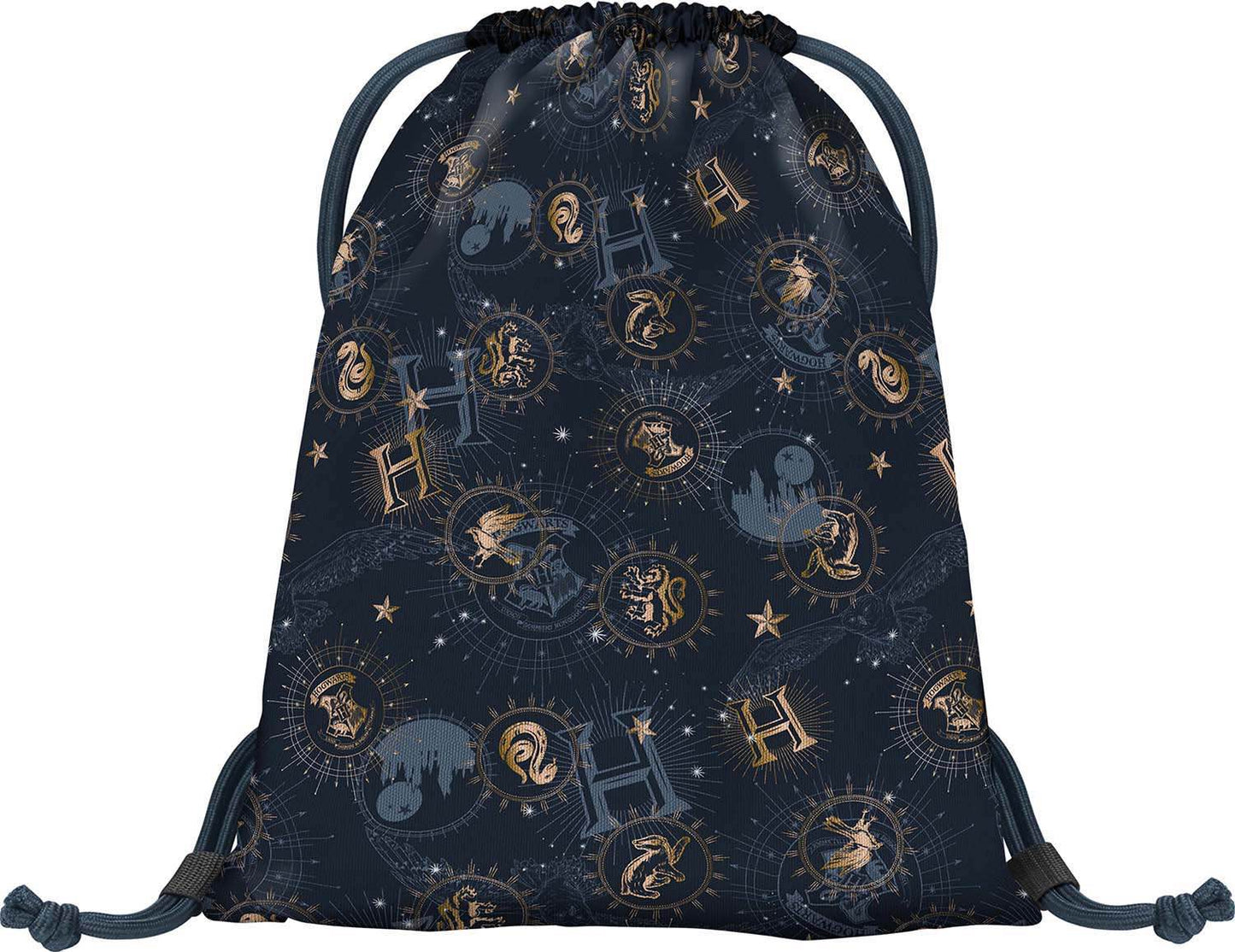 Turnbeutel mit Tasche Harry Potter Hogwarts Schwarz