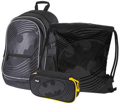 Core Batman Rucksack-Set 3tlg: Rucksack, Federmäppchen, Turnbeutel