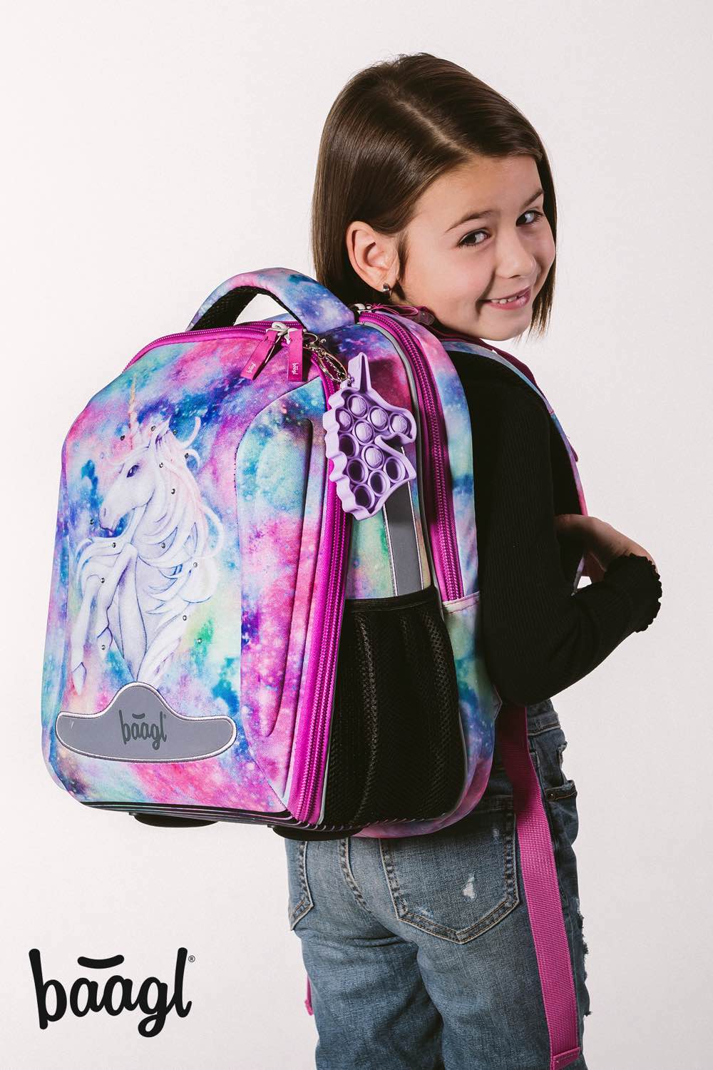 Shelly Unicorn Schulranzen-Set 5tlg: Schulranzen, Federmäppchen, Turnbeutel, Heftmappe, Brotdose