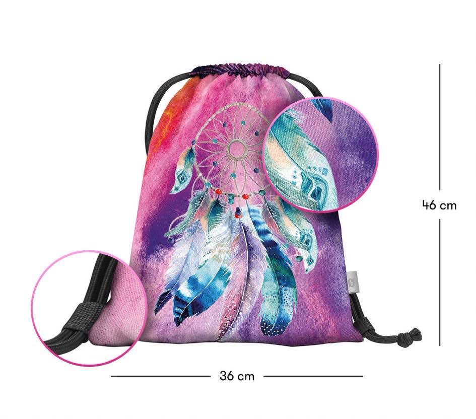 Core Traumfänger Rucksack-Set 3tlg: Rucksack, Federmäppchen, Turnbeutel