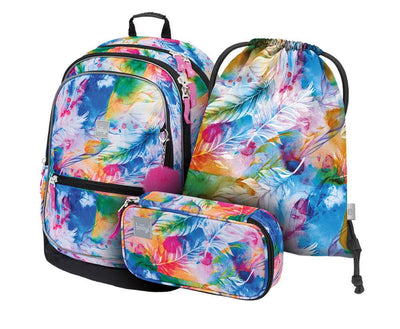 Core Aquarell Rucksack-Set 3tlg: Rucksack, Federmäppchen, Turnbeutel
