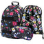 Skate Flowers Rucksack-Set 3tlg: Rucksack, Federmäppchen, Turnbeutel