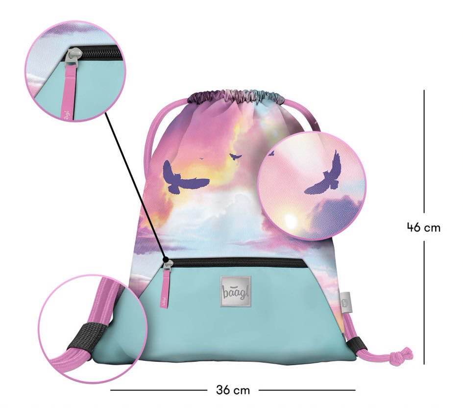 Zippy Eule Schulranzen-Set 3tlg: Schulranzen, Federmäppchen, Turnbeutel