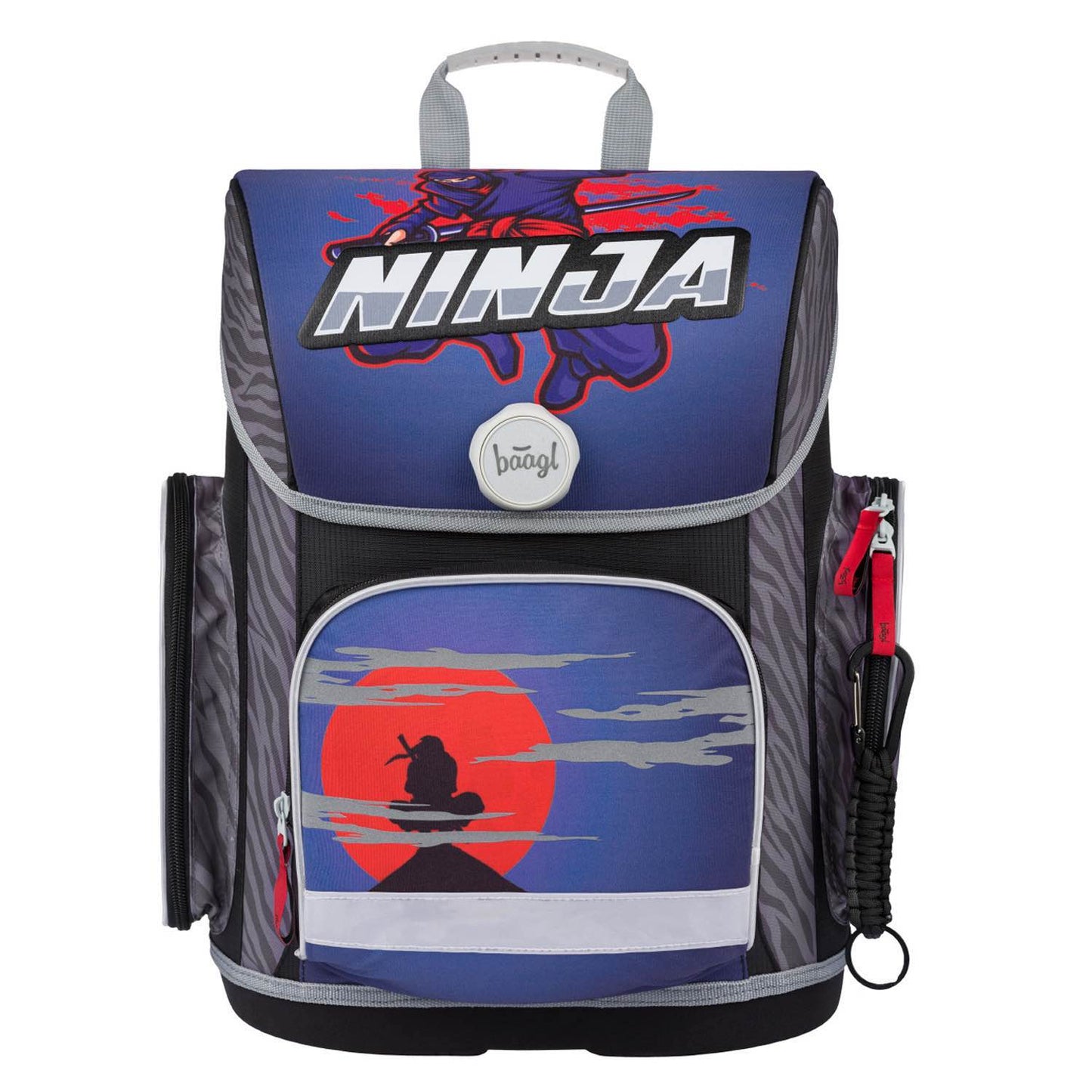 Ergo Ninja Schulranzen-Set 3tlg: Schulranzen, Federmäppchen, Turnbeutel