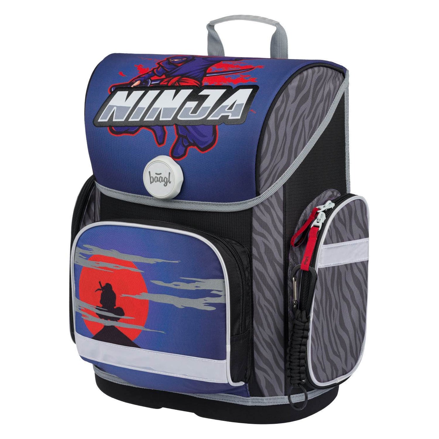 Ergo Ninja Schulranzen-Set 3tlg: Schulranzen, Federmäppchen, Turnbeutel