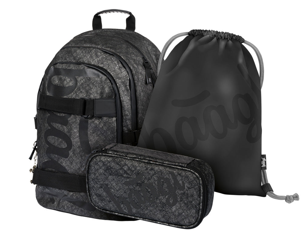 Skate Ash Rucksack-Set 3tlg: Rucksack, Federmäppchen, Turnbeutel