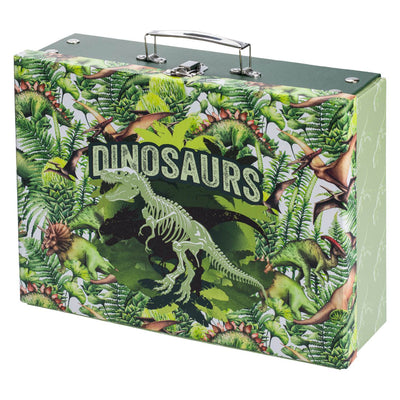 Faltkoffer für Schulmaterial Dinosaurier