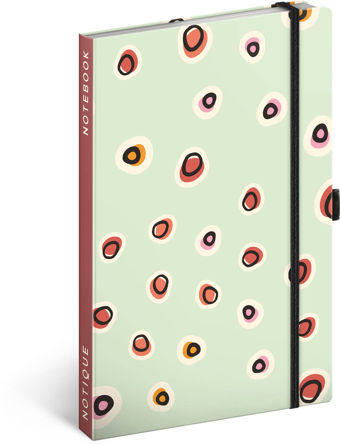 Notizbuch Polka dots, liniert, 13 x 21 cm