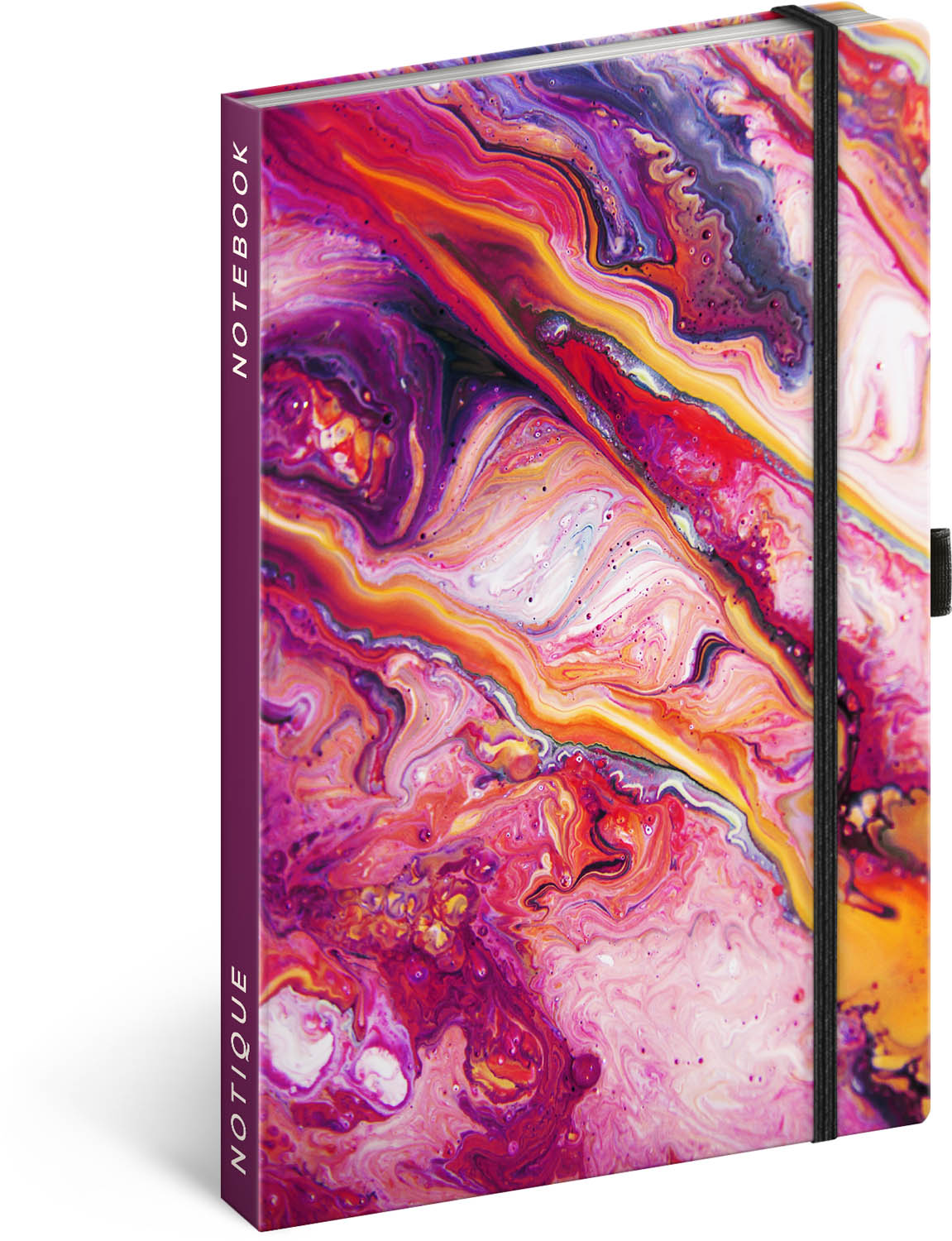 Notizbuch Marmor, liniert, 13 x 21 cm