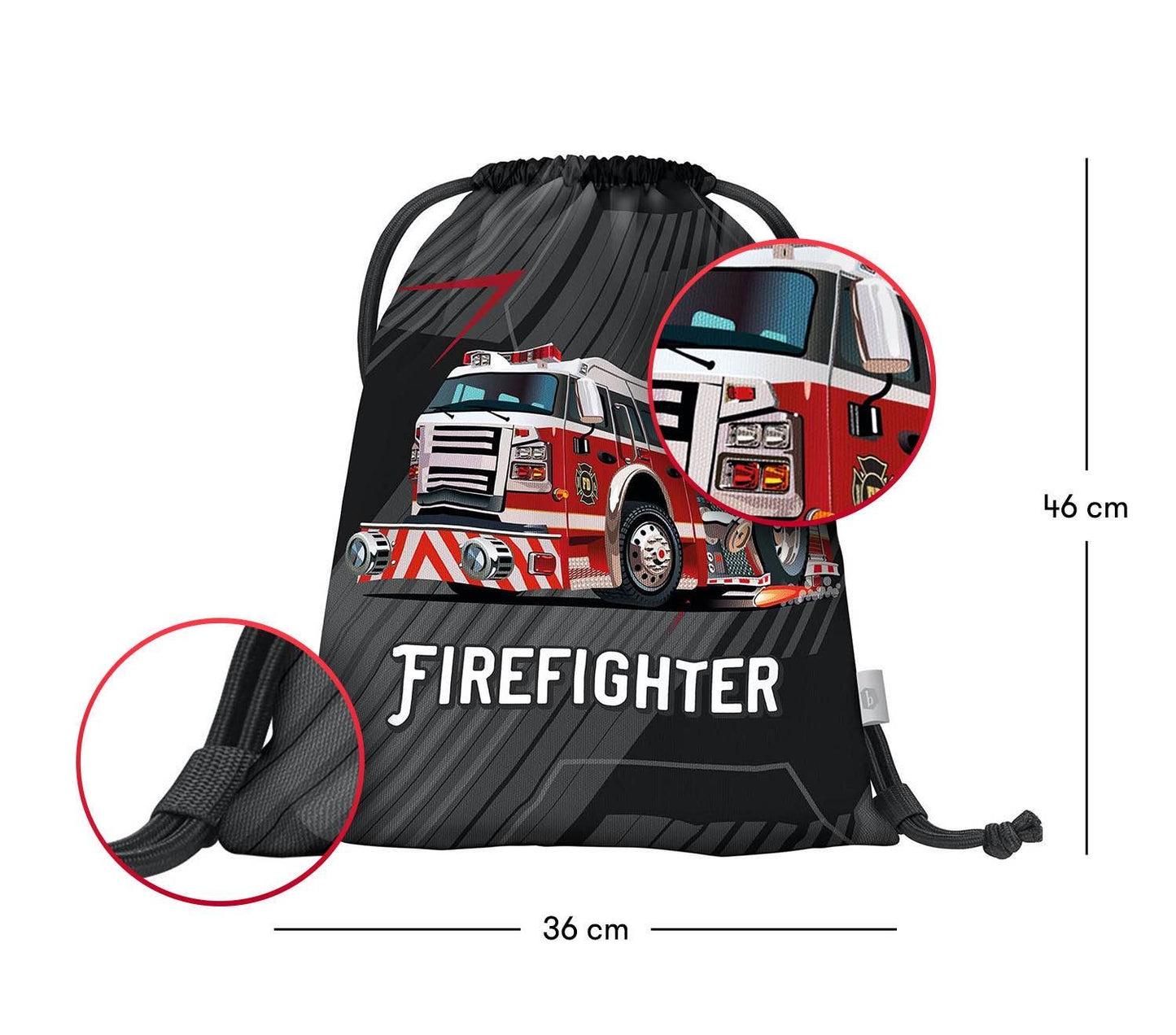 Ergo Feuerwehr Schulranzen-Set 3tlg: Schulranzen, Federmäppchen, Turnbeutel