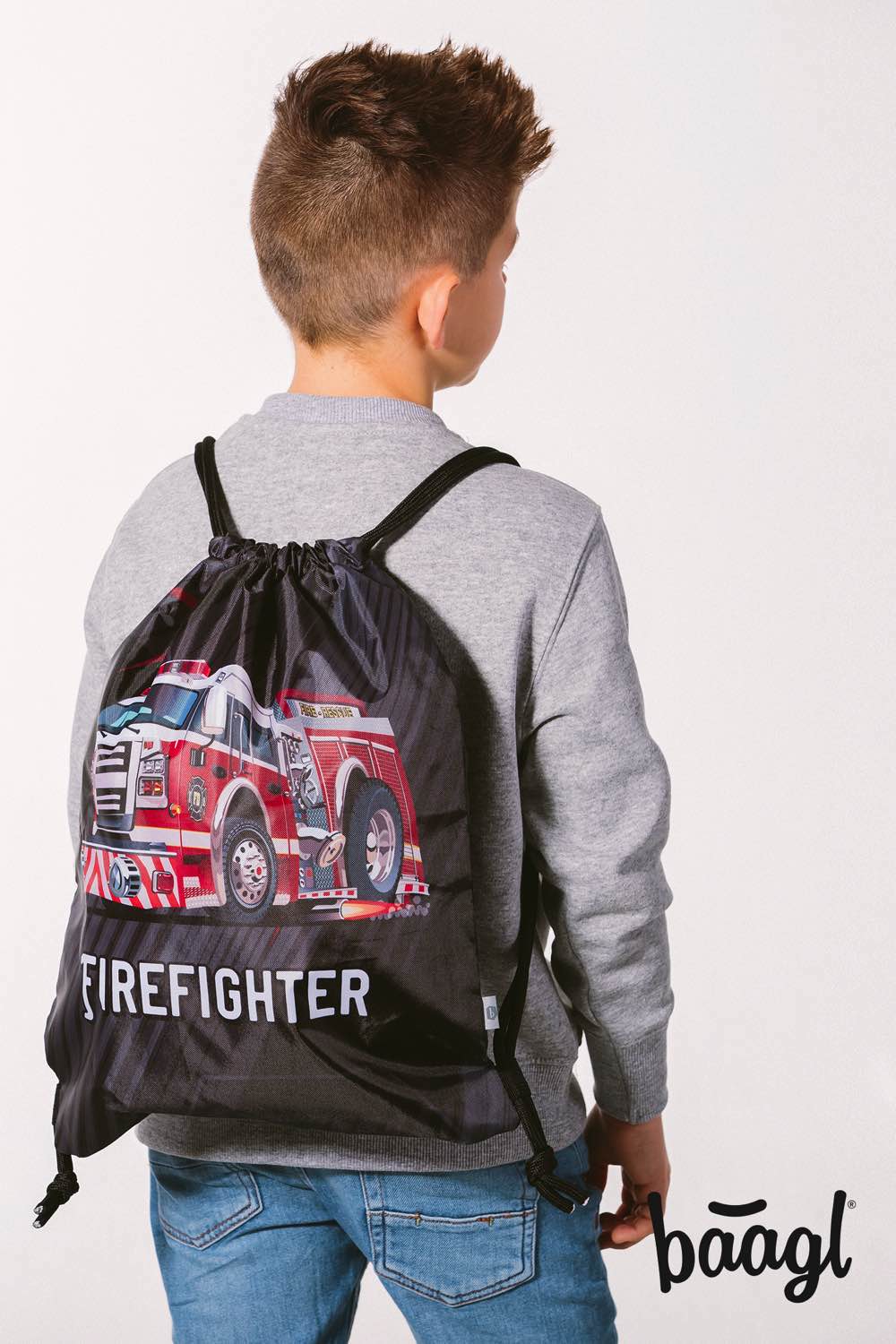 Ergo Feuerwehr Schulranzen-Set 3tlg: Schulranzen, Federmäppchen, Turnbeutel