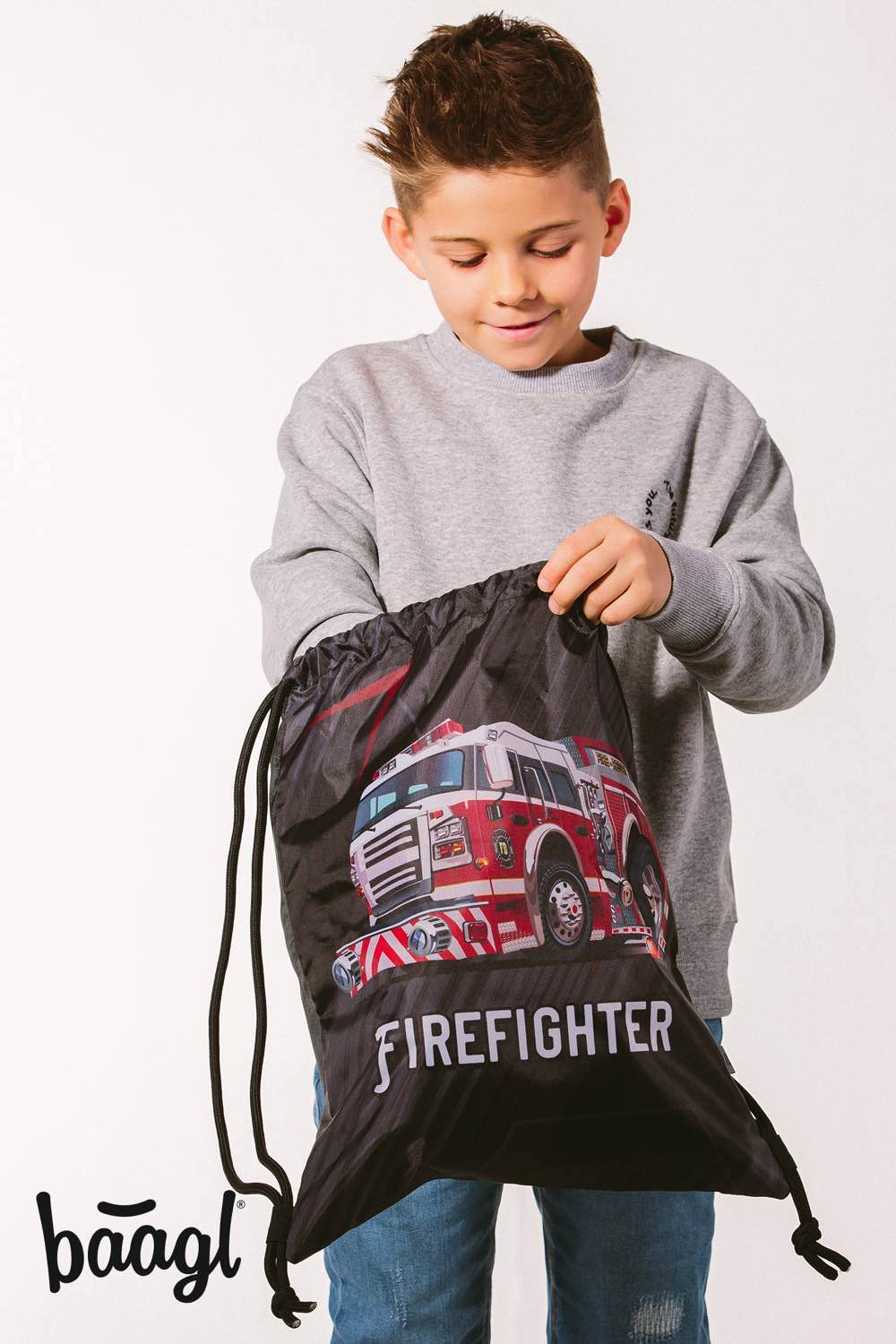 Ergo Feuerwehr Schulranzen-Set 3tlg: Schulranzen, Federmäppchen, Turnbeutel