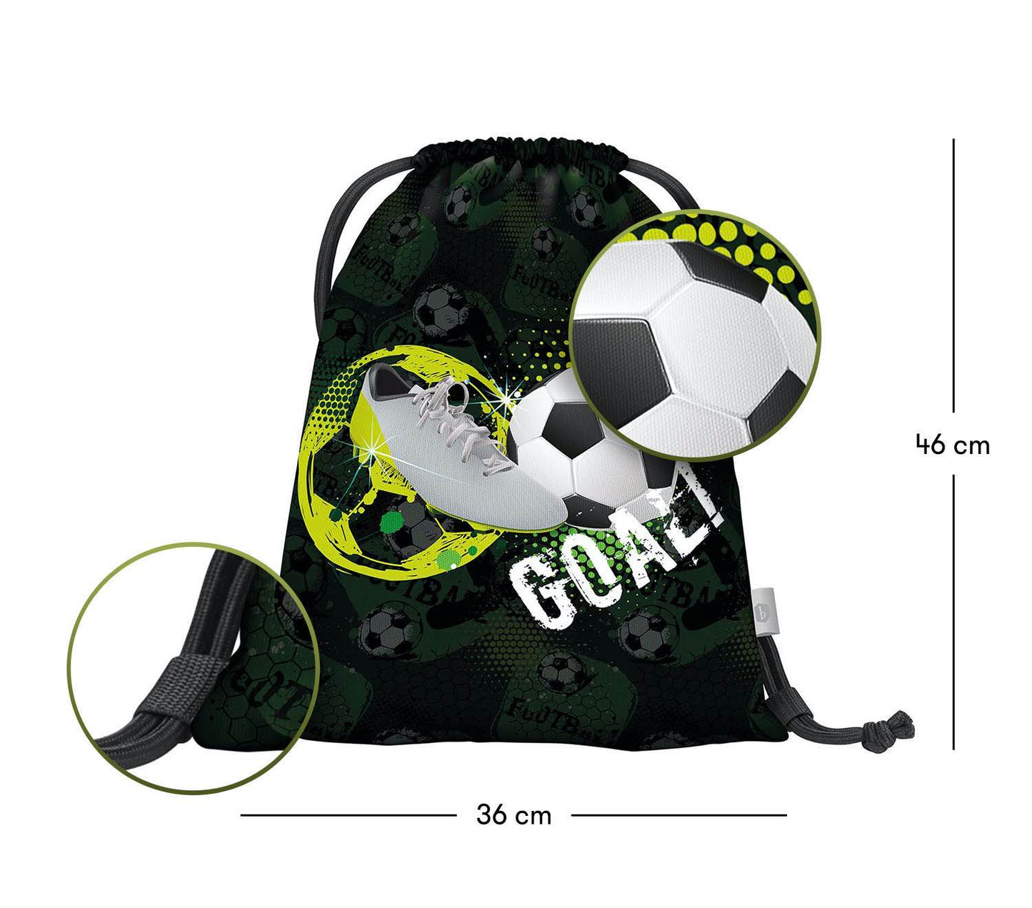 Ergo Fußball Schulranzen-Set 3tlg: Schulranzen, Federmäppchen, Turnbeutel