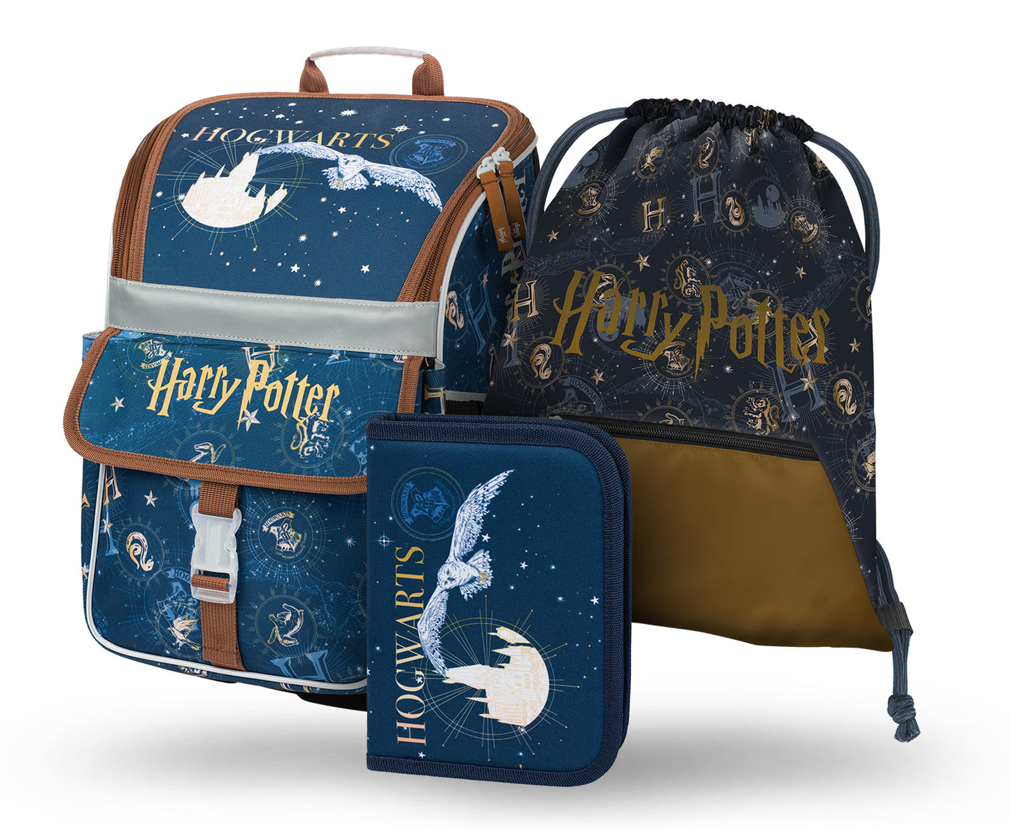 Zippy Harry Potter Hogwarts Schulranzen-Set 3tlg: Schulranzen, Federmäppchen, Turnbeutel