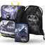 Ergo Batman Storm Schulranzen-Set 3tlg: Schulranzen, Federmäppchen, Turnbeutel