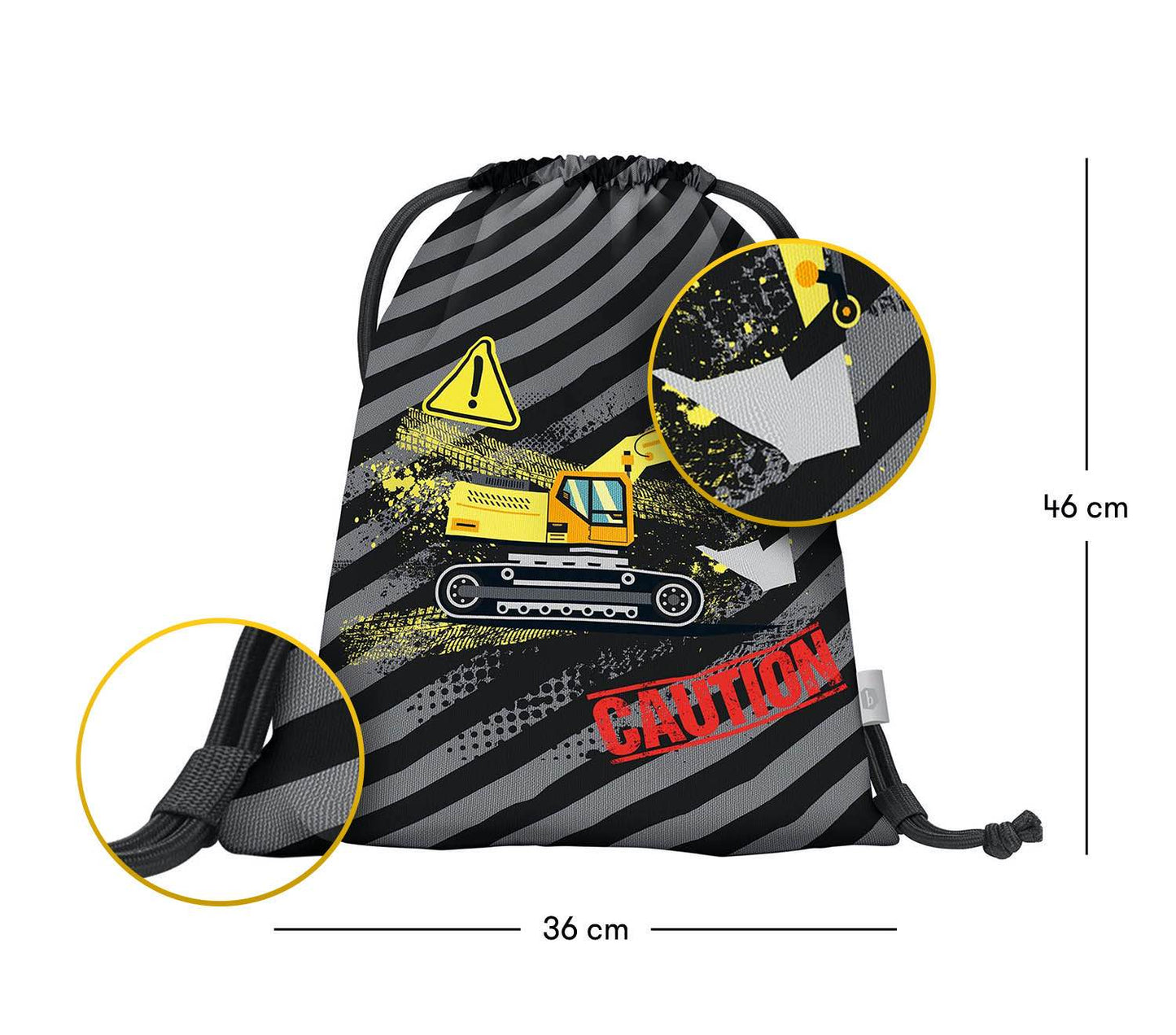Ergo Bagger Schulranzen-Set 5tlg: Schulranzen, Federmäppchen, Turnbeutel, Brotdose, Heftmappe
