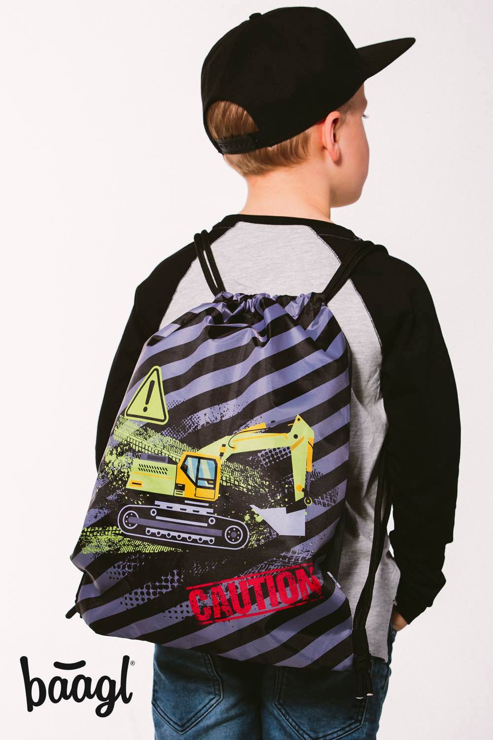 Ergo Bagger Schulranzen-Set 5tlg: Schulranzen, Federmäppchen, Turnbeutel, Brotdose, Heftmappe