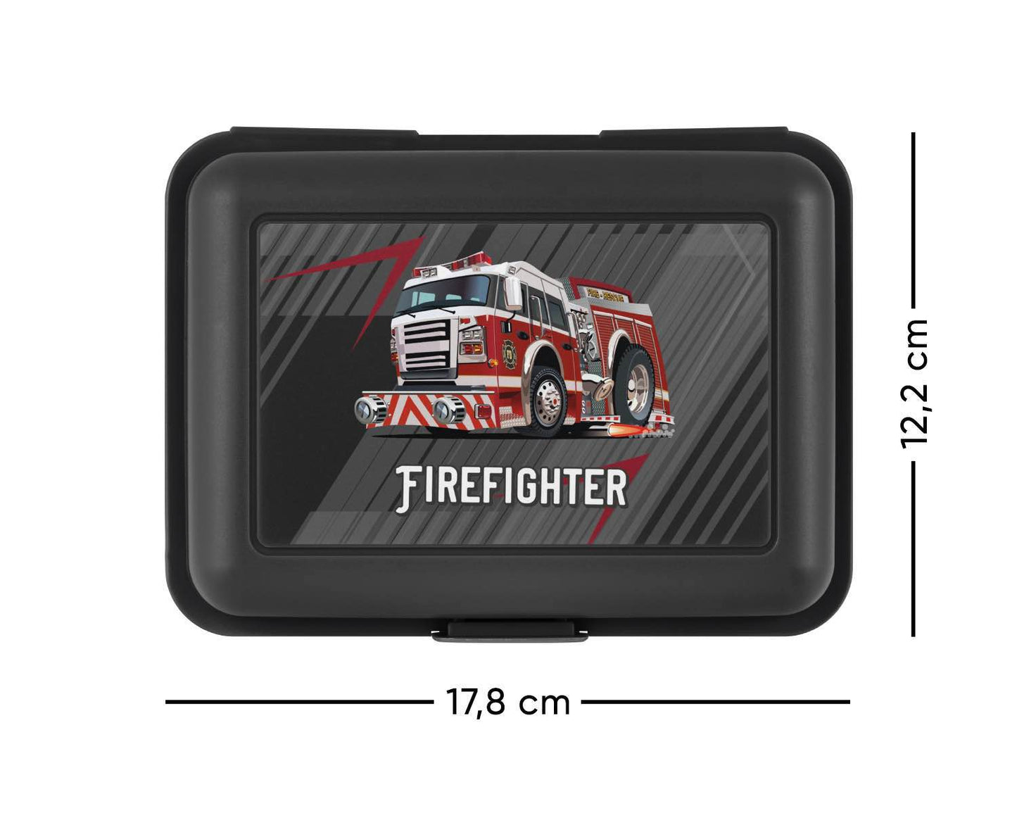 Ergo Feuerwehr Schulranzen-Set 5tlg: Schulranzen, Federmäppchen, Turnbeutel, Brotdose, Heftmappe