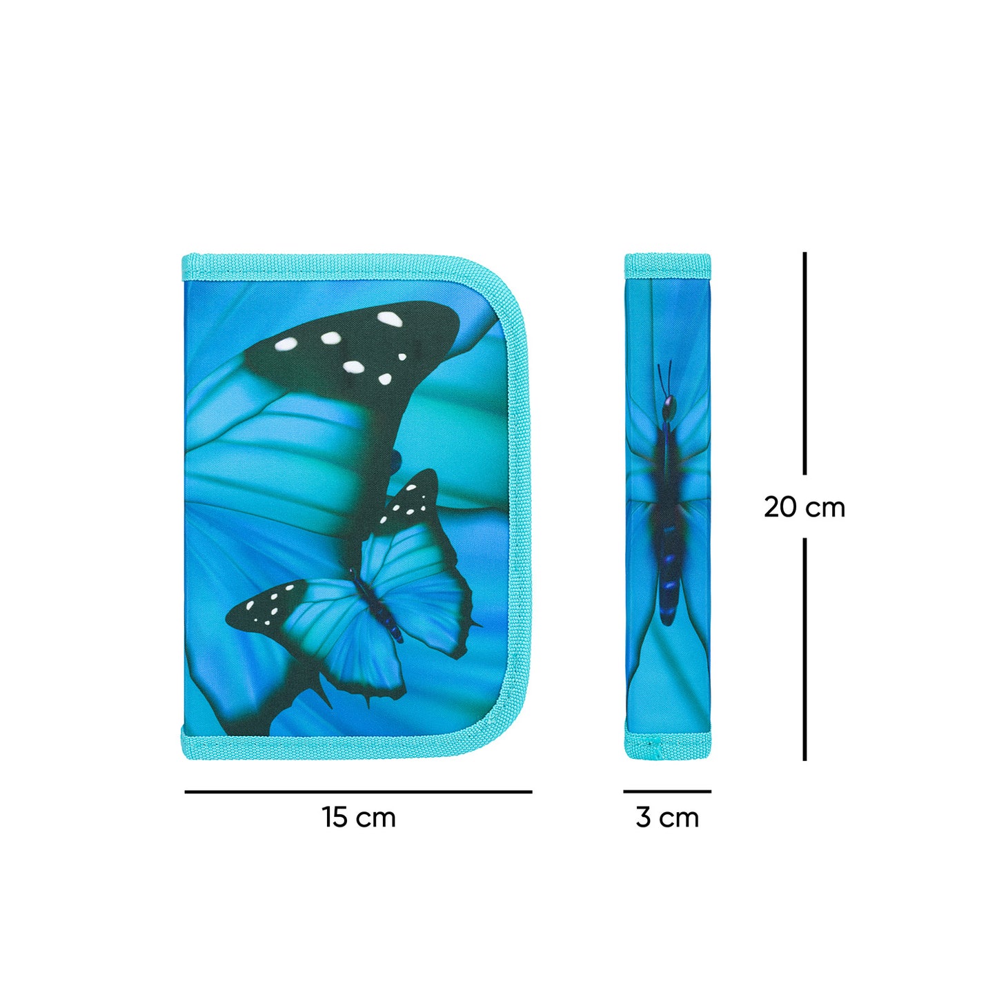 Federmäppchen 1-Fach Butterfly