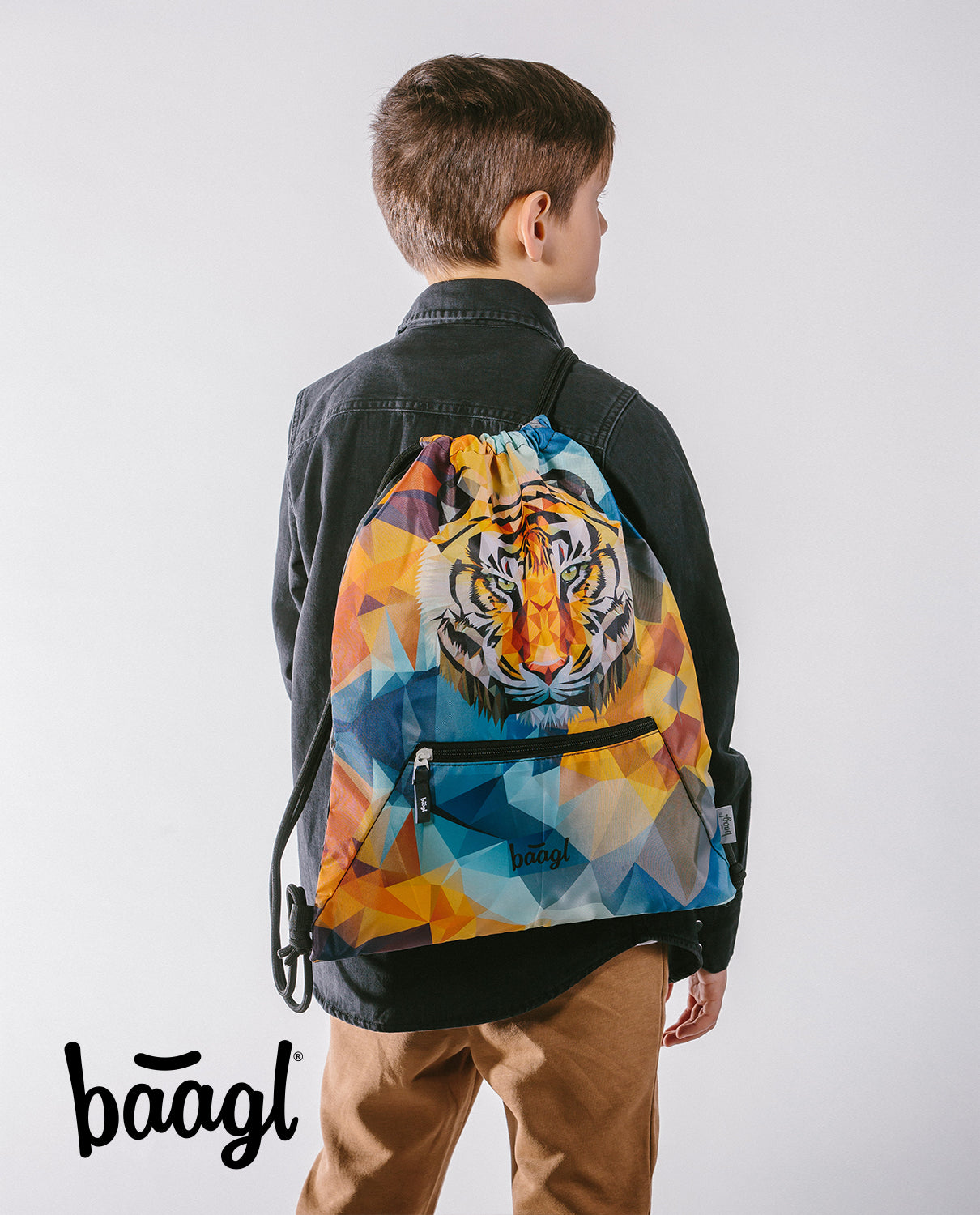 Turnbeutel mit Tasche Wild Tiger