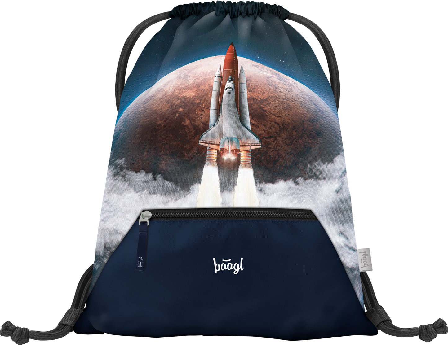 Turnbeutel mit Tasche Space Shuttle