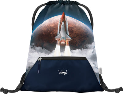 Turnbeutel mit Tasche Space Shuttle