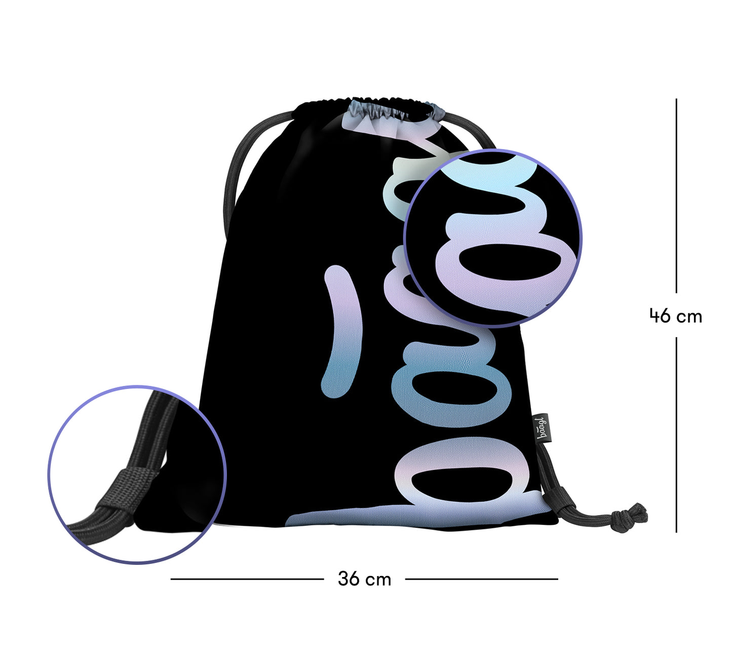 Turnbeutel Metallic Holo