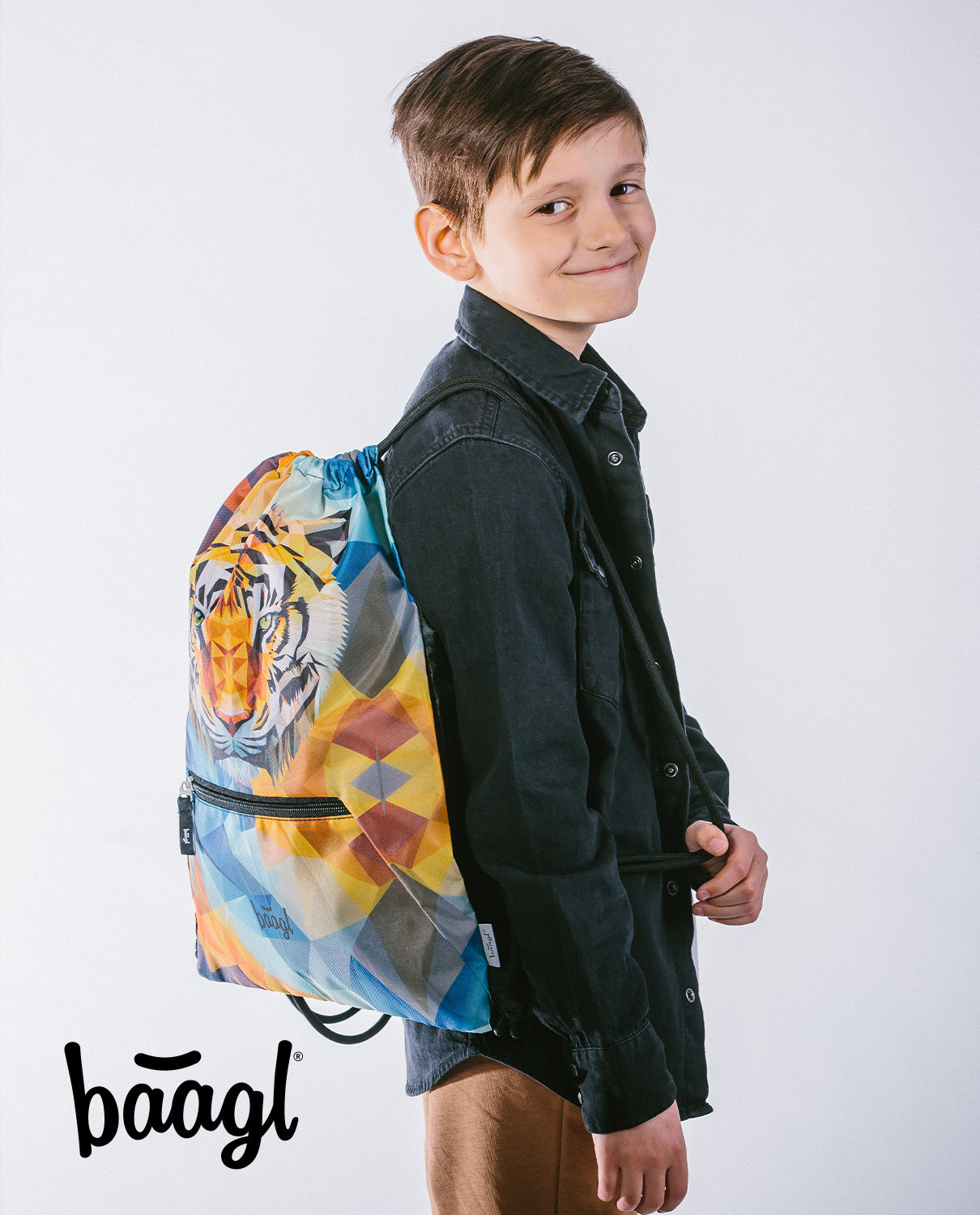 Shelly Wild Tiger Schulranzen-Set 3tlg: Schulranzen, Federmäppchen, Turnbeutel
