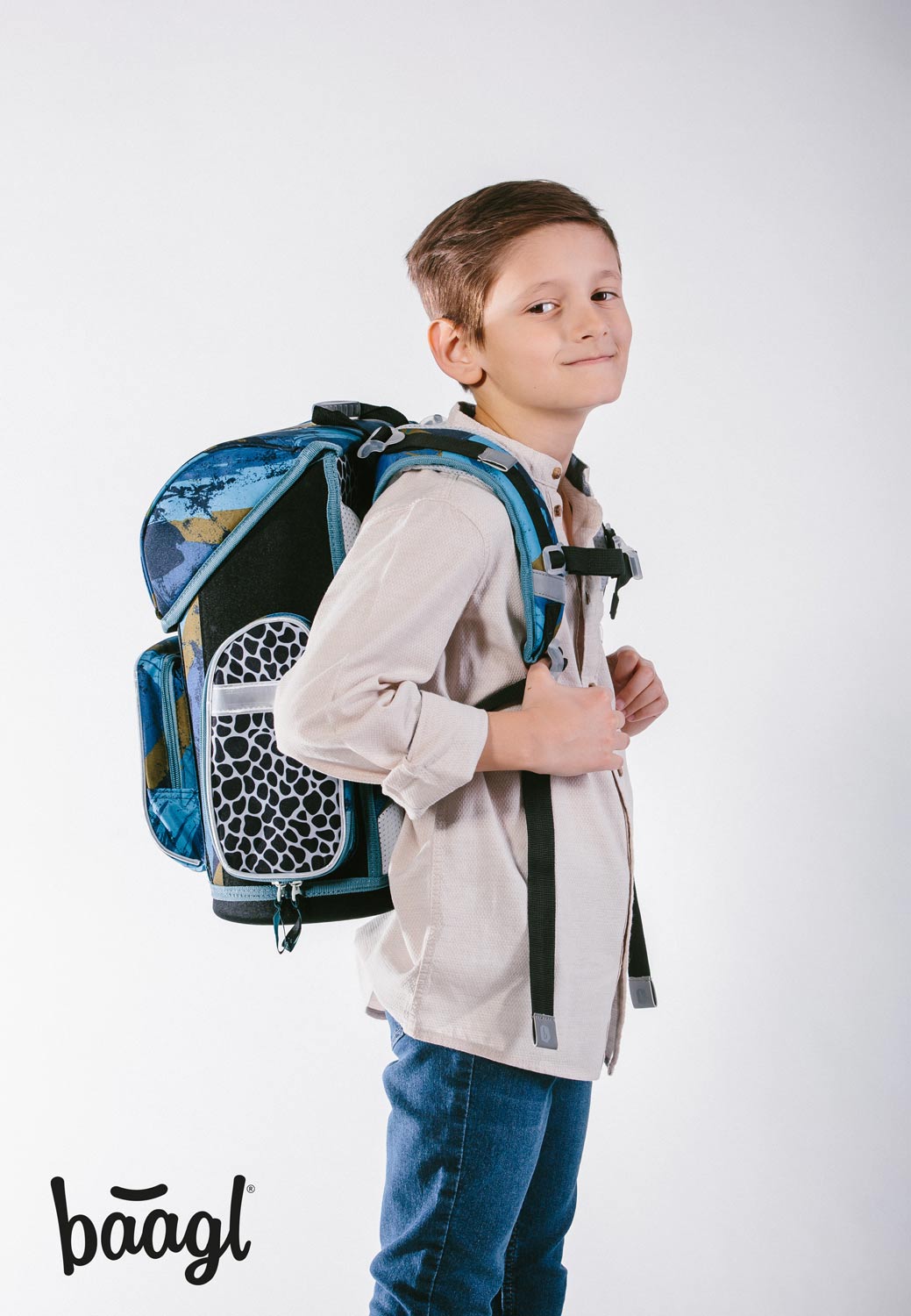 Ergo Dinosaurs World Schulranzen-Set 3tlg: Schulranzen, Federmäppchen, Turnbeutel