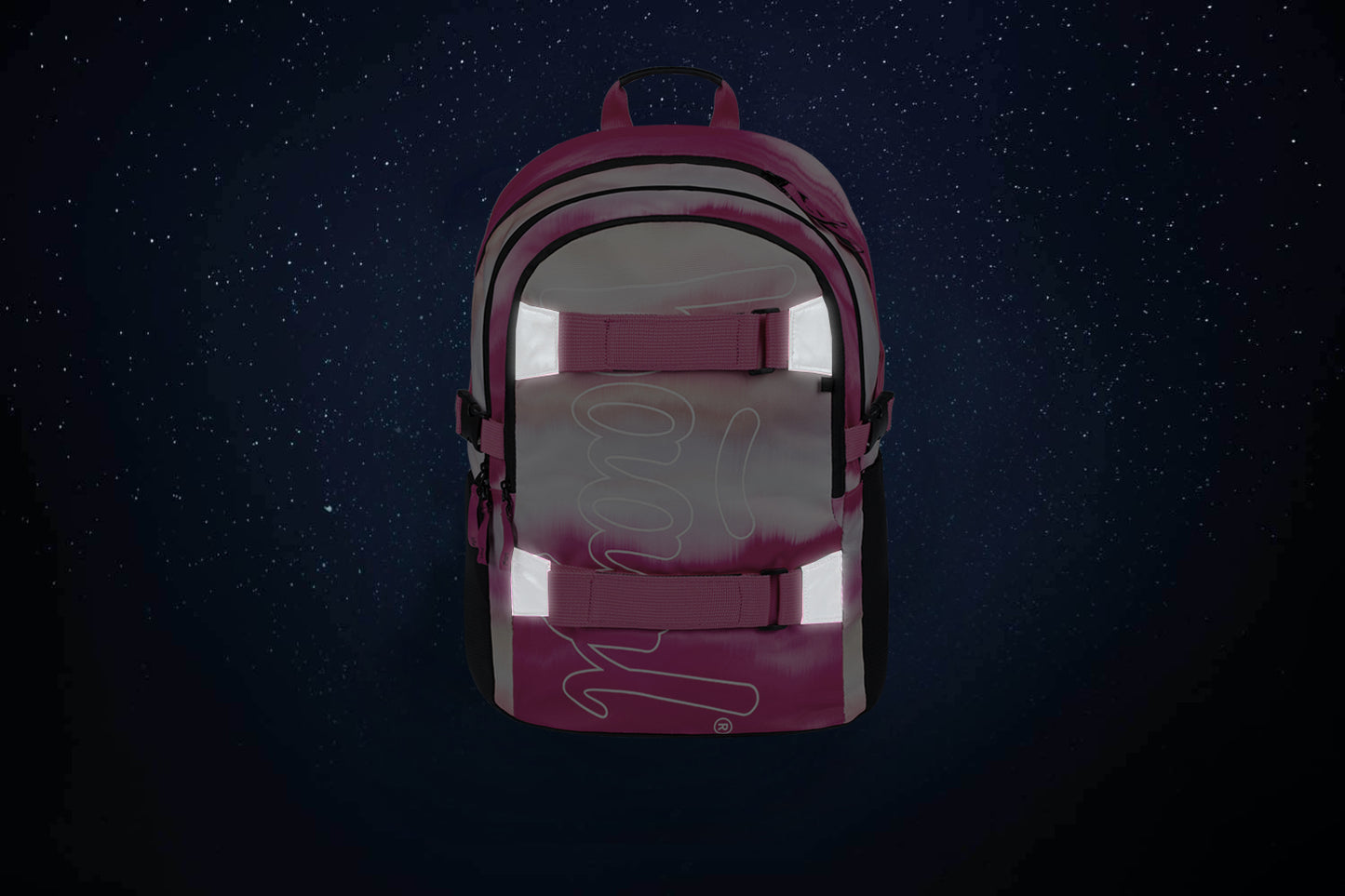 Skate Pink Stripes Rucksack-Set 3tlg: Rucksack, Federmäppchen, Turnbeutel
