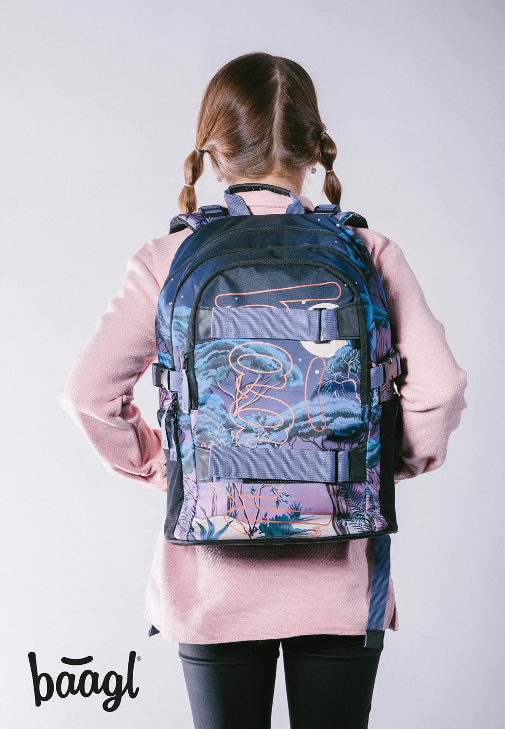 Skate Night Rucksack-Set 3tlg: Rucksack, Federmäppchen, Turnbeutel