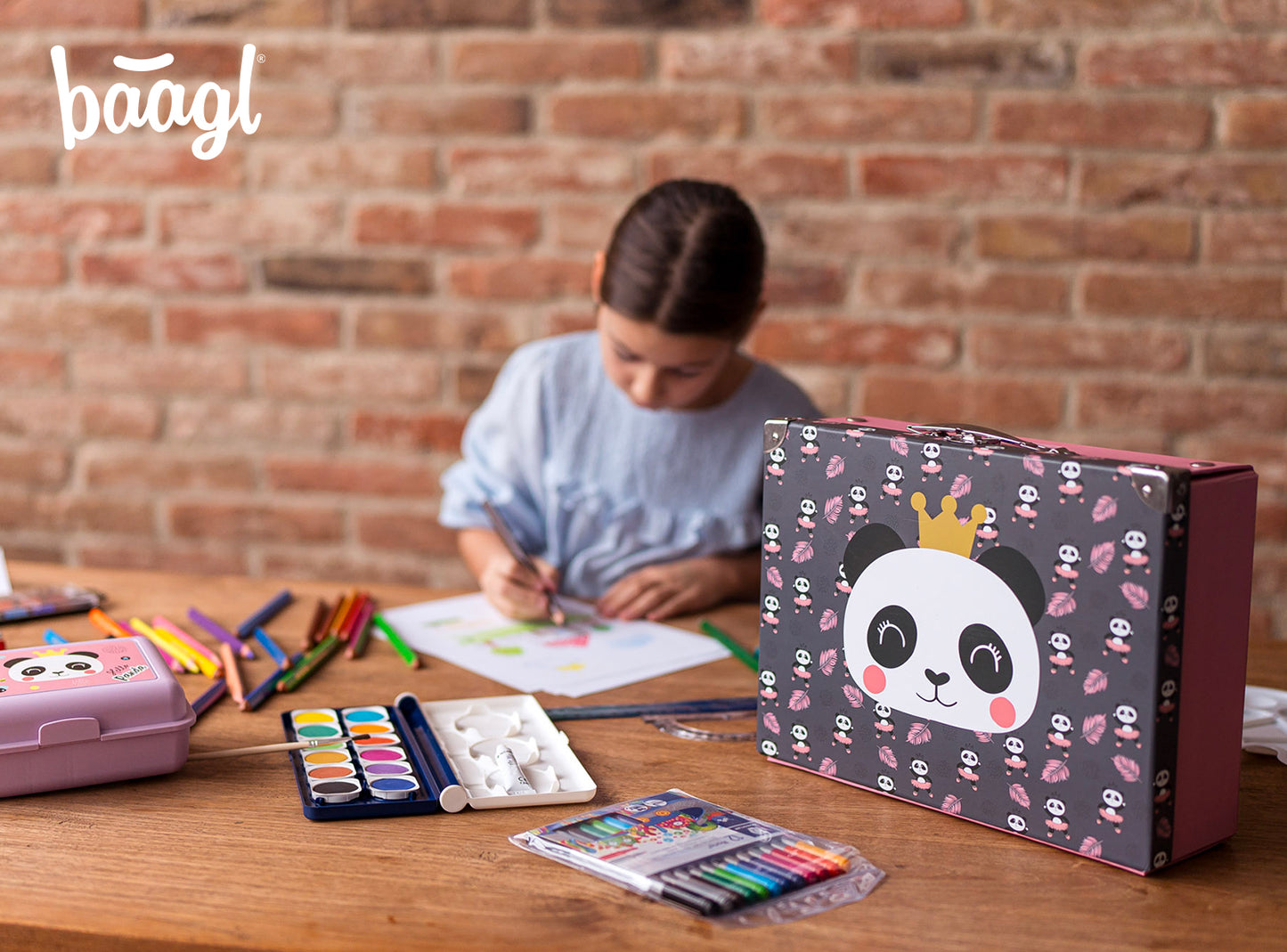 Faltkoffer mit geschmiedeten Ecken Panda