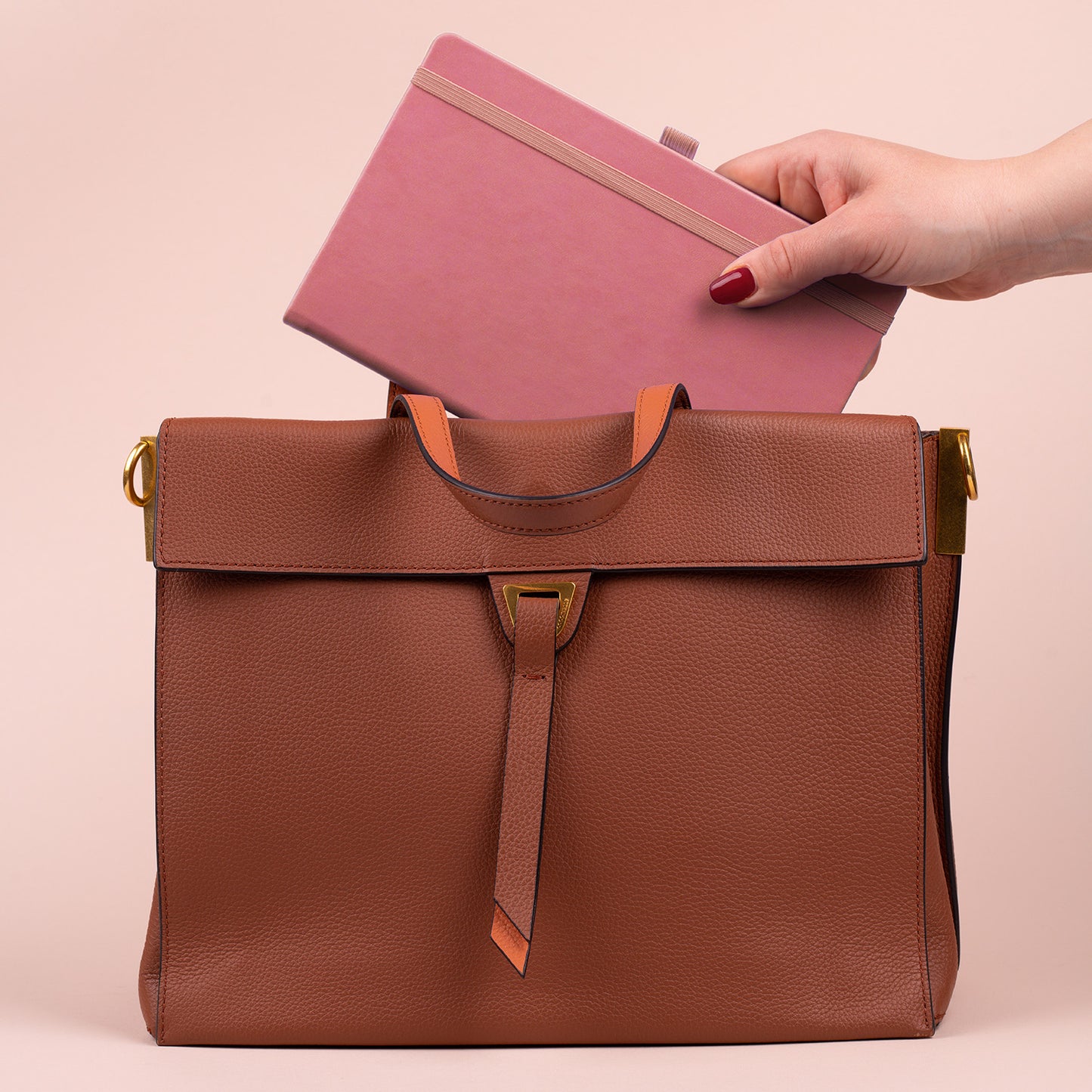 Notizbuch Rosa, gepunktet, 13 × 21 cm