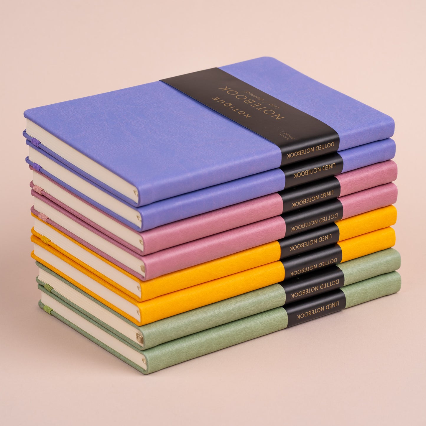 Notizbuch Grün, gepunktet, 13 × 21 cm