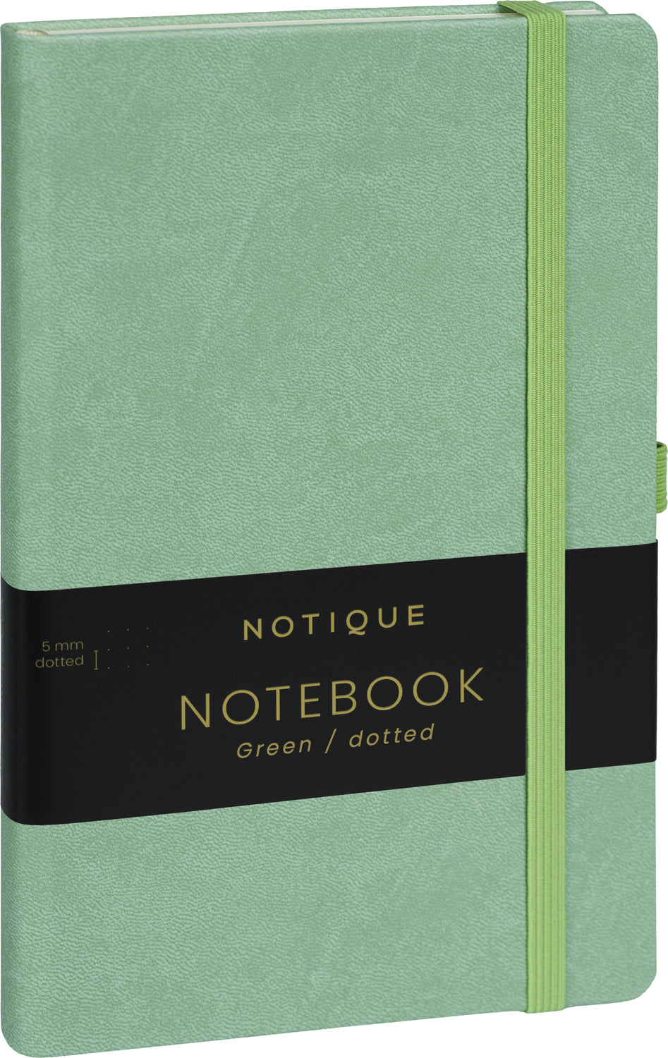 Notizbuch Grün, gepunktet, 13 × 21 cm