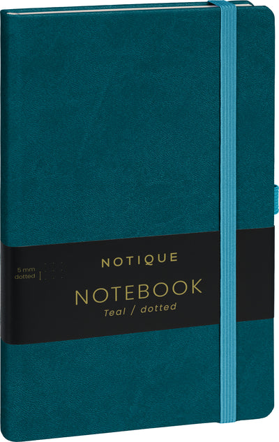 Notizbuch Türkis, gepunktet, 13 × 21 cm