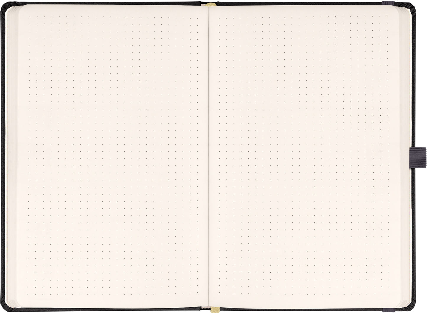 Notizbuch Grau, gepunktet, 13 × 21 cm
