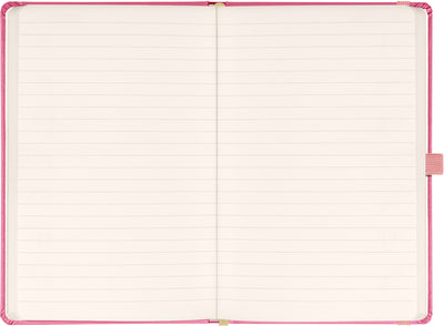 Notizbuch Rosa, liniert, 13 × 21 cm