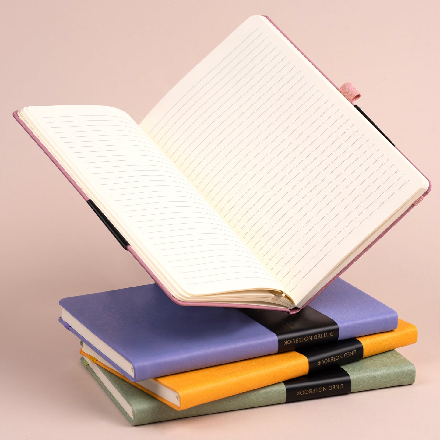 Notizbuch Grün, liniert, 13 × 21 cm