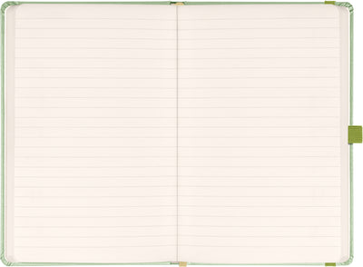 Notizbuch Grün, liniert, 13 × 21 cm