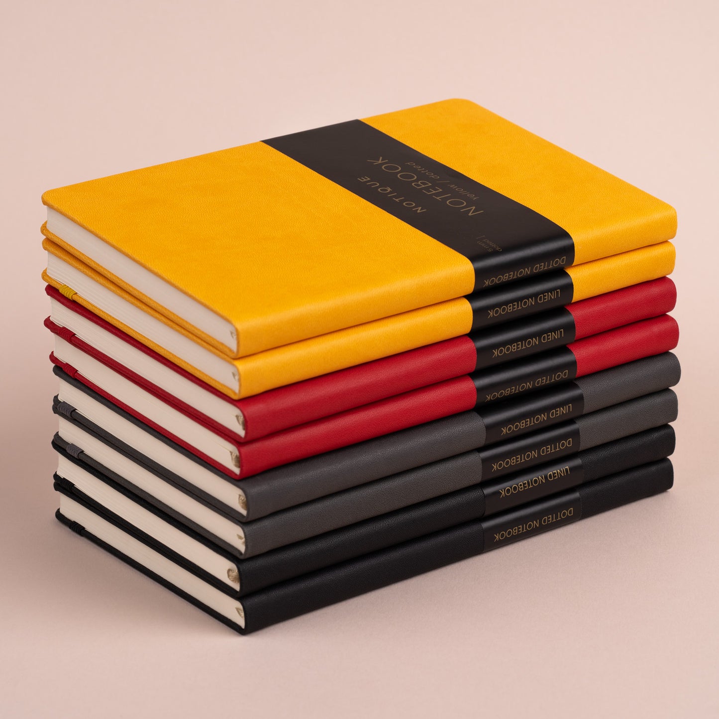 Notizbuch Rot, liniert, 13 × 21 cm