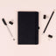 Notizbuch Schwarz, liniert, 13 × 21 cm