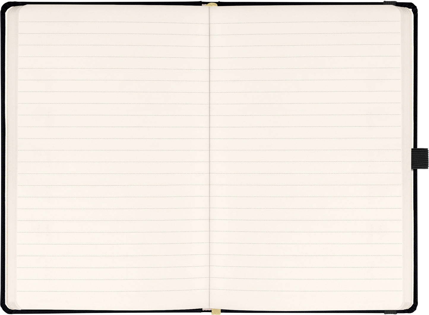 Notizbuch Schwarz, liniert, 13 × 21 cm