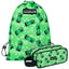 MINECRAFT SET 2 Creeper: Federmäppchen, Turnbeutel