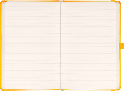 Notizbuch Gelb, liniert, 13 × 21 cm