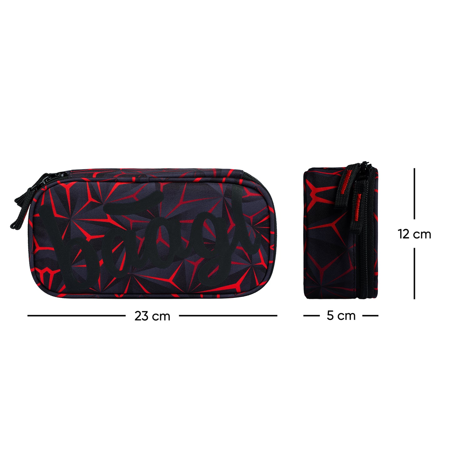 Federmäppchen Etui Red Polygon