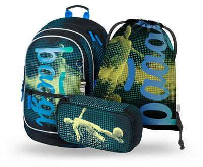 Core Football Player Rucksack-Set 3tlg: Rucksack, Federmäppchen, Turnbeutel